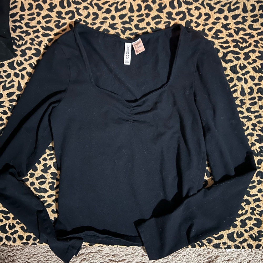 Chic black top from H&M's Divided collection— Size Medium